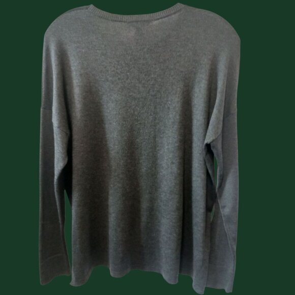 Eileen Fisher Womens Tunic Color Block Crewneck Relaxed Fit Gray Xsmall - Picture 2 of 9